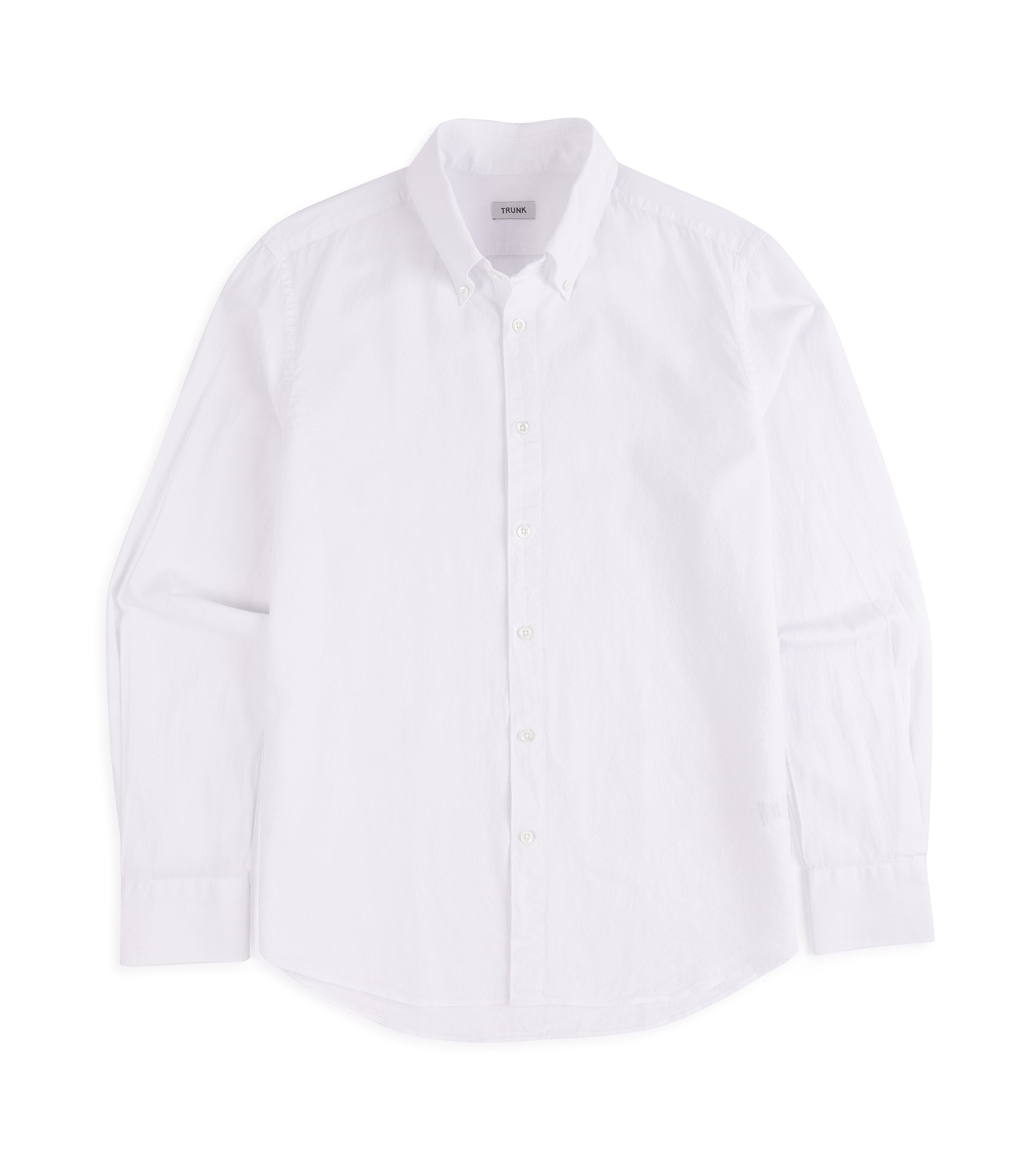 Trunk Eldon Cotton Linen Shirt: White