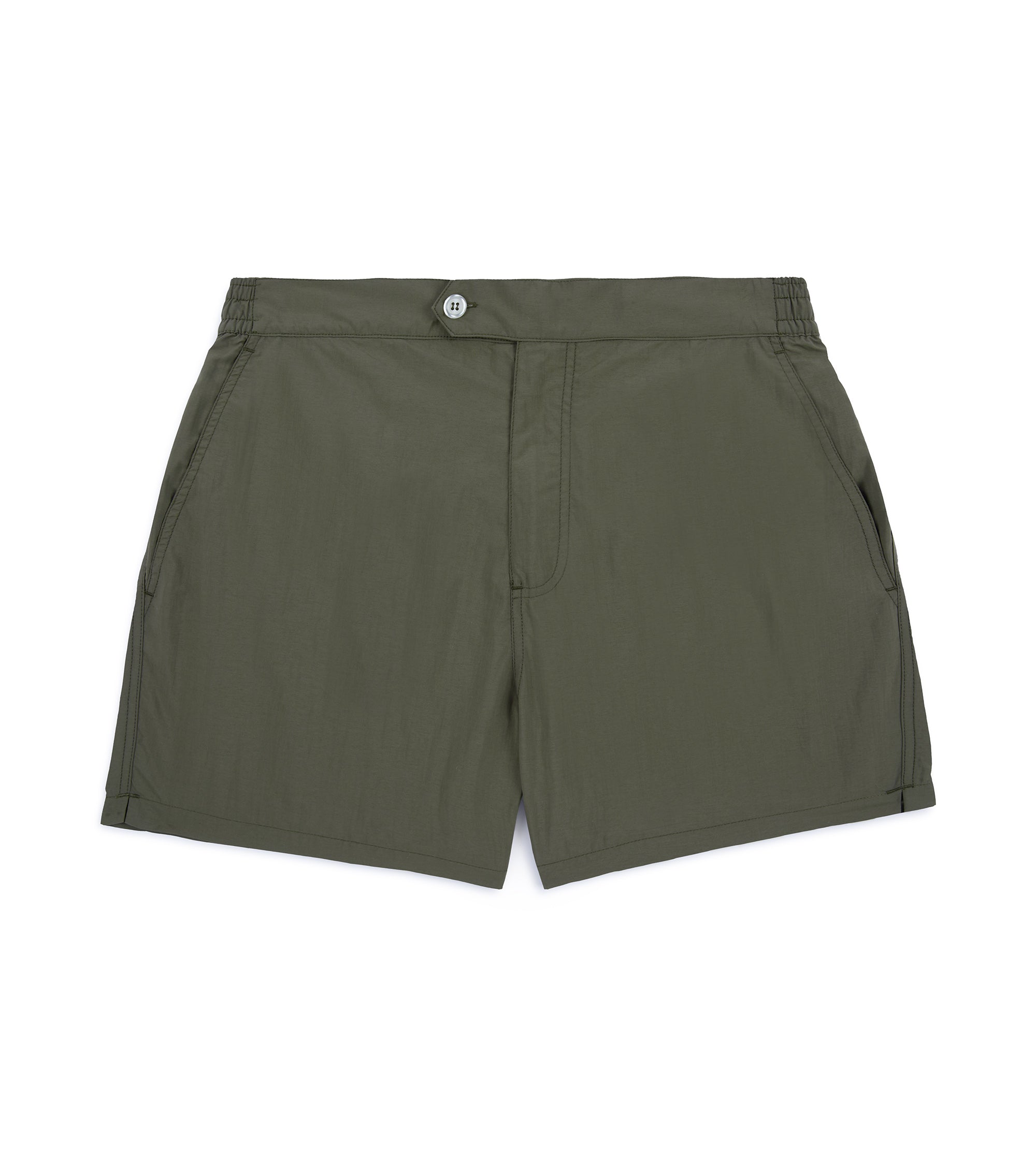 Trunk Foley Swim Shorts: Olive