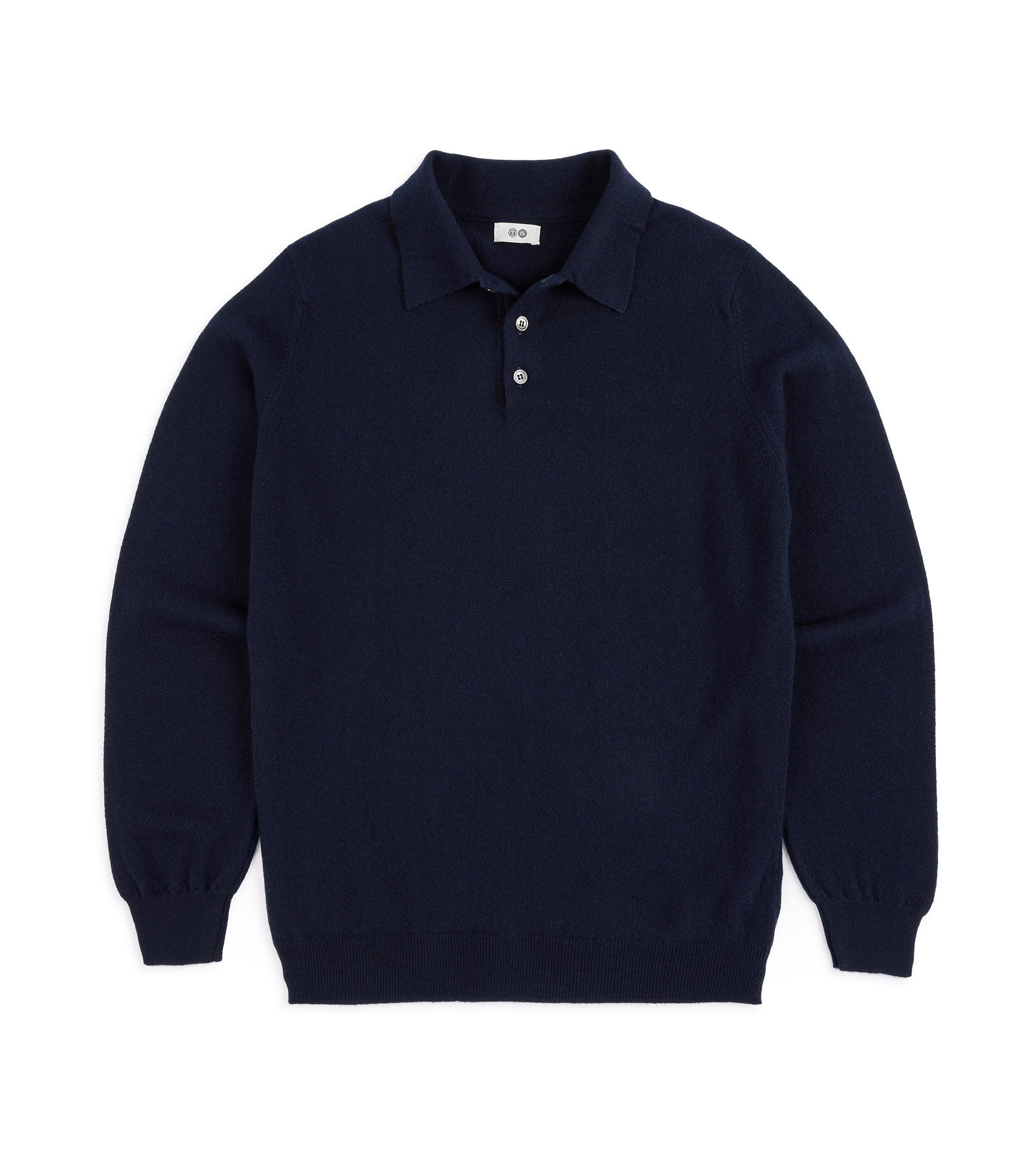 Trunk Hayne Cashmere Knit Polo Shirt: Navy