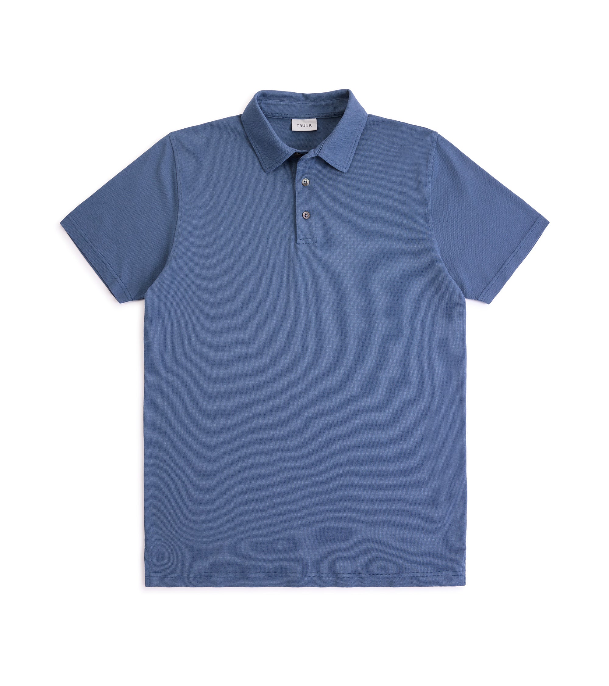 Trunk Moxon Short Sleeve Polo Shirt: Indigo