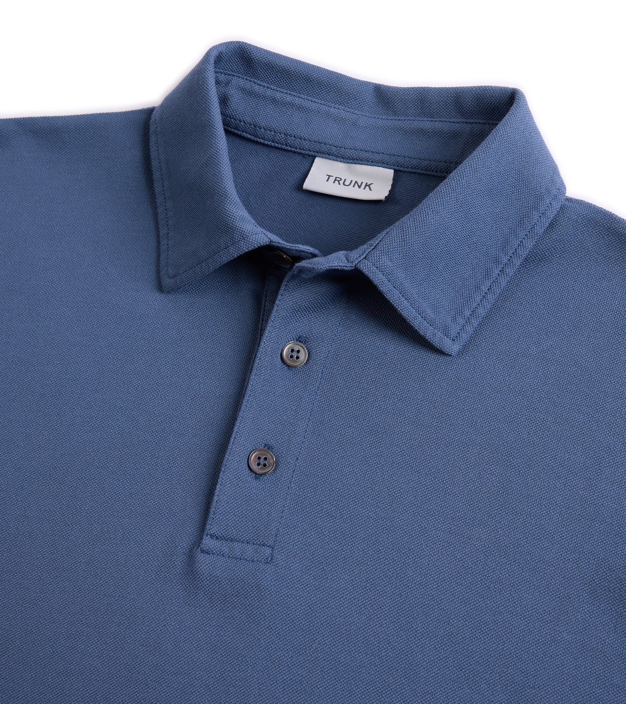 Trunk Moxon Short Sleeve Polo Shirt: Indigo
