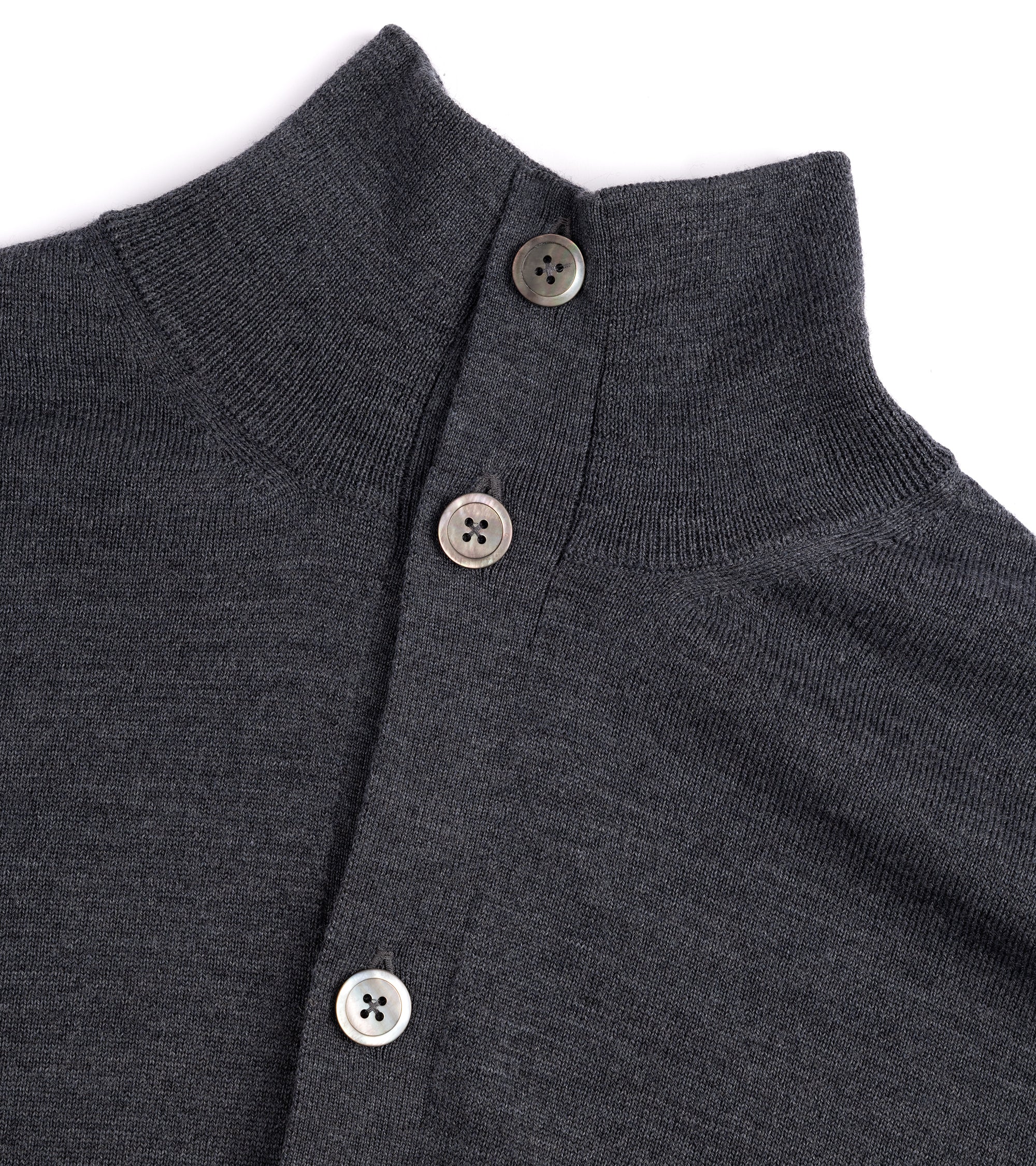 Trunk Stratton Merino Cardigan: Dark Grey