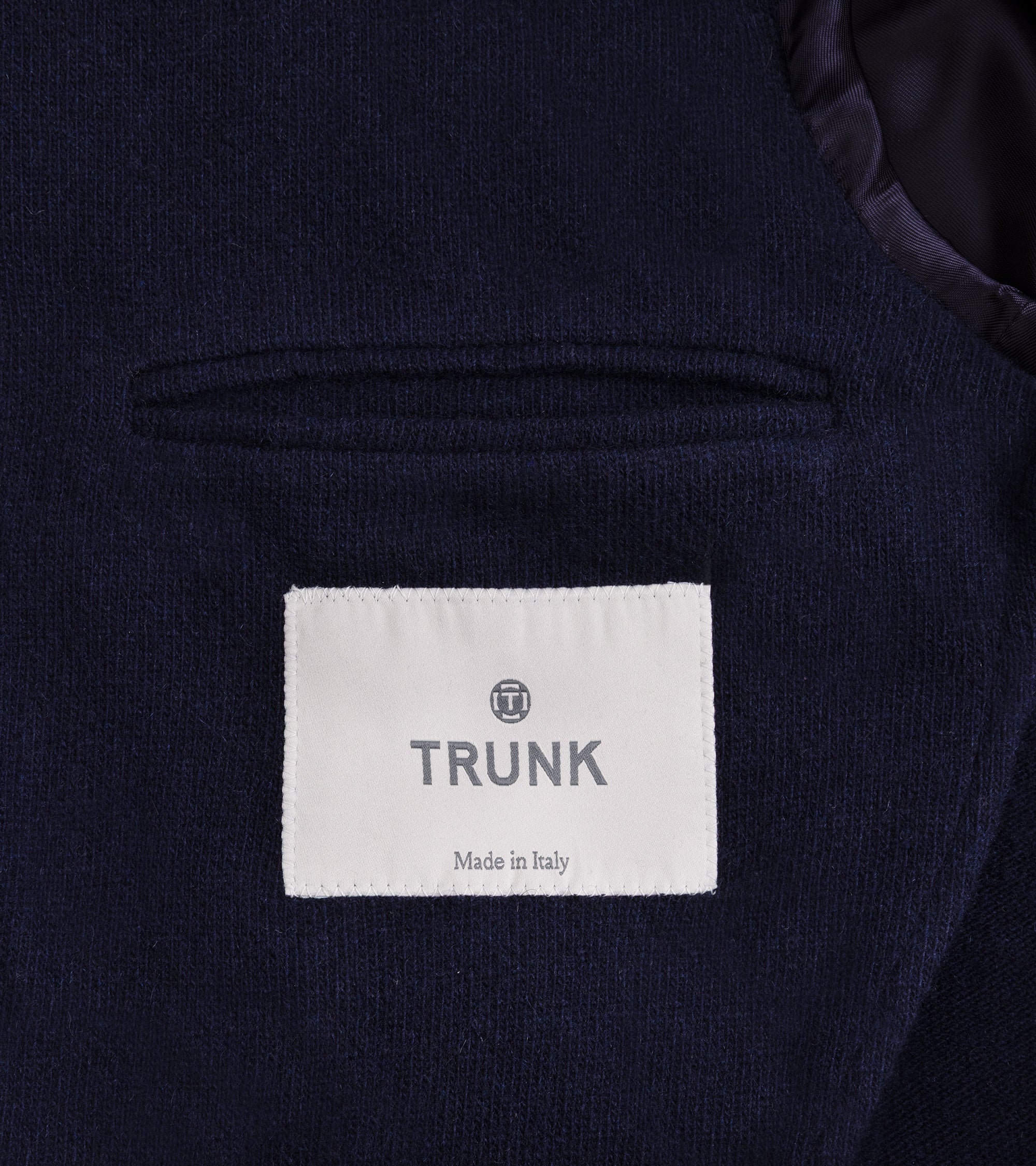 Trunk Walbrook Cashmere Jersey Jacket: Navy