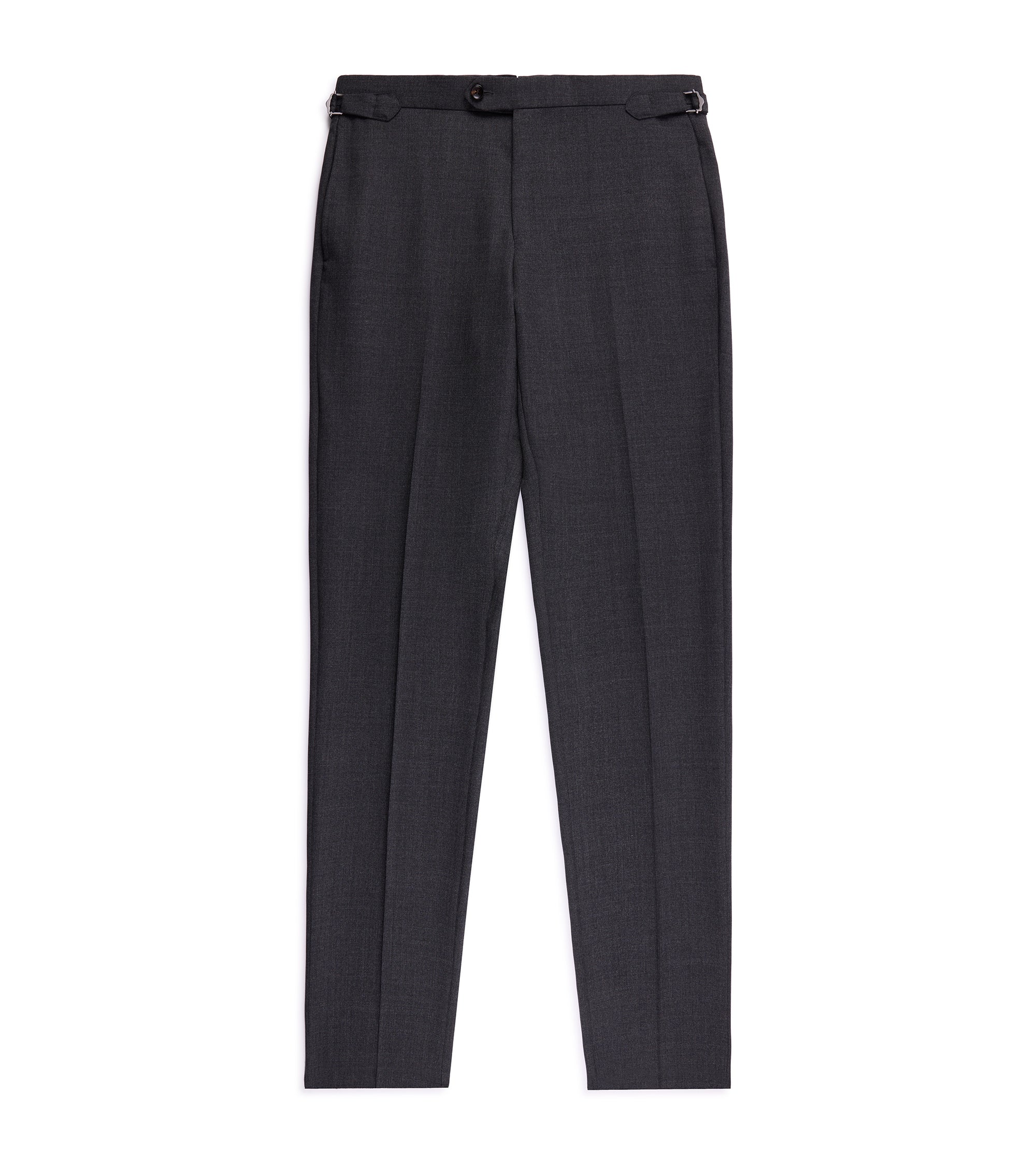 Trunk Walbrook High Twist Wool Suit Trousers: Grey