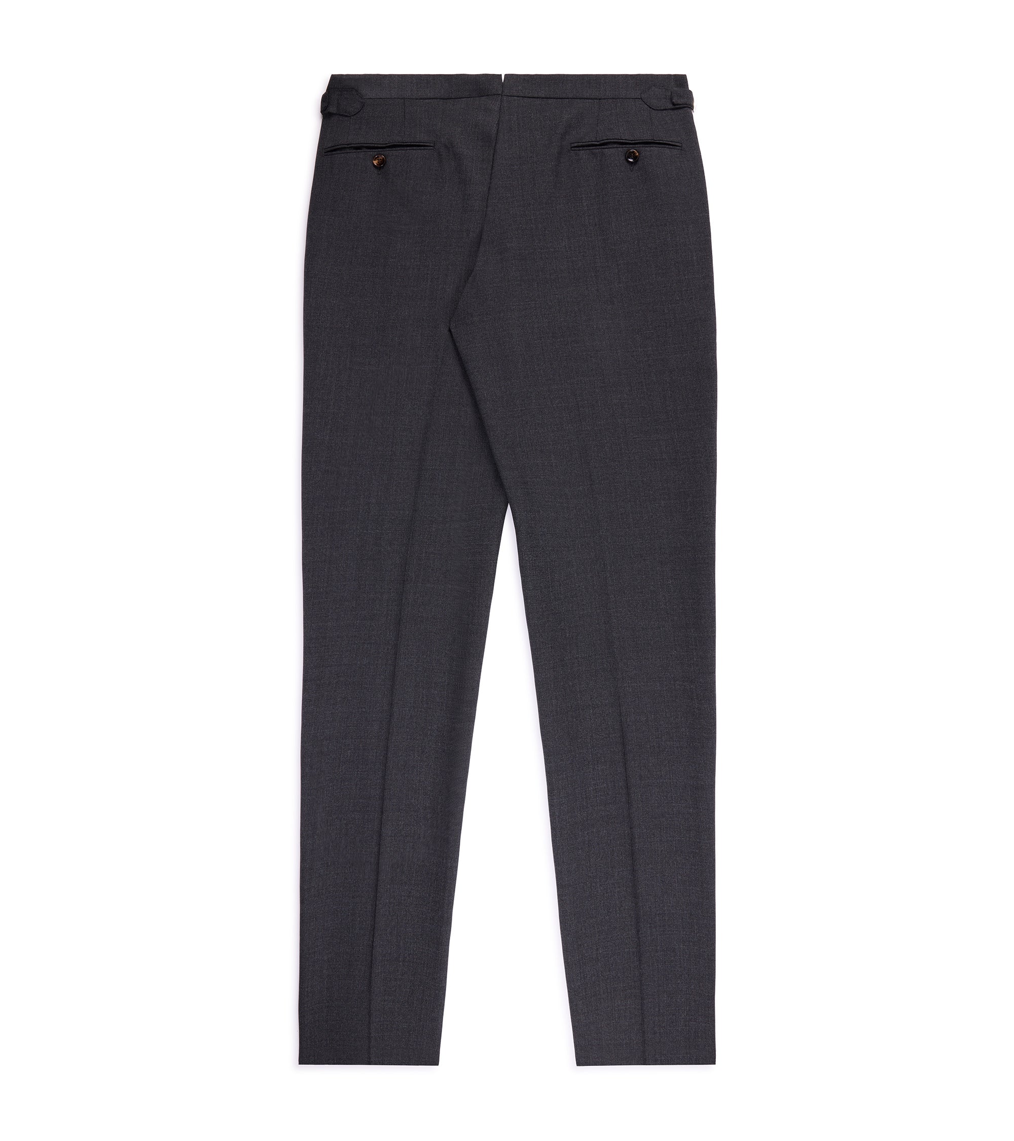 Trunk Walbrook High Twist Wool Suit Trousers: Grey