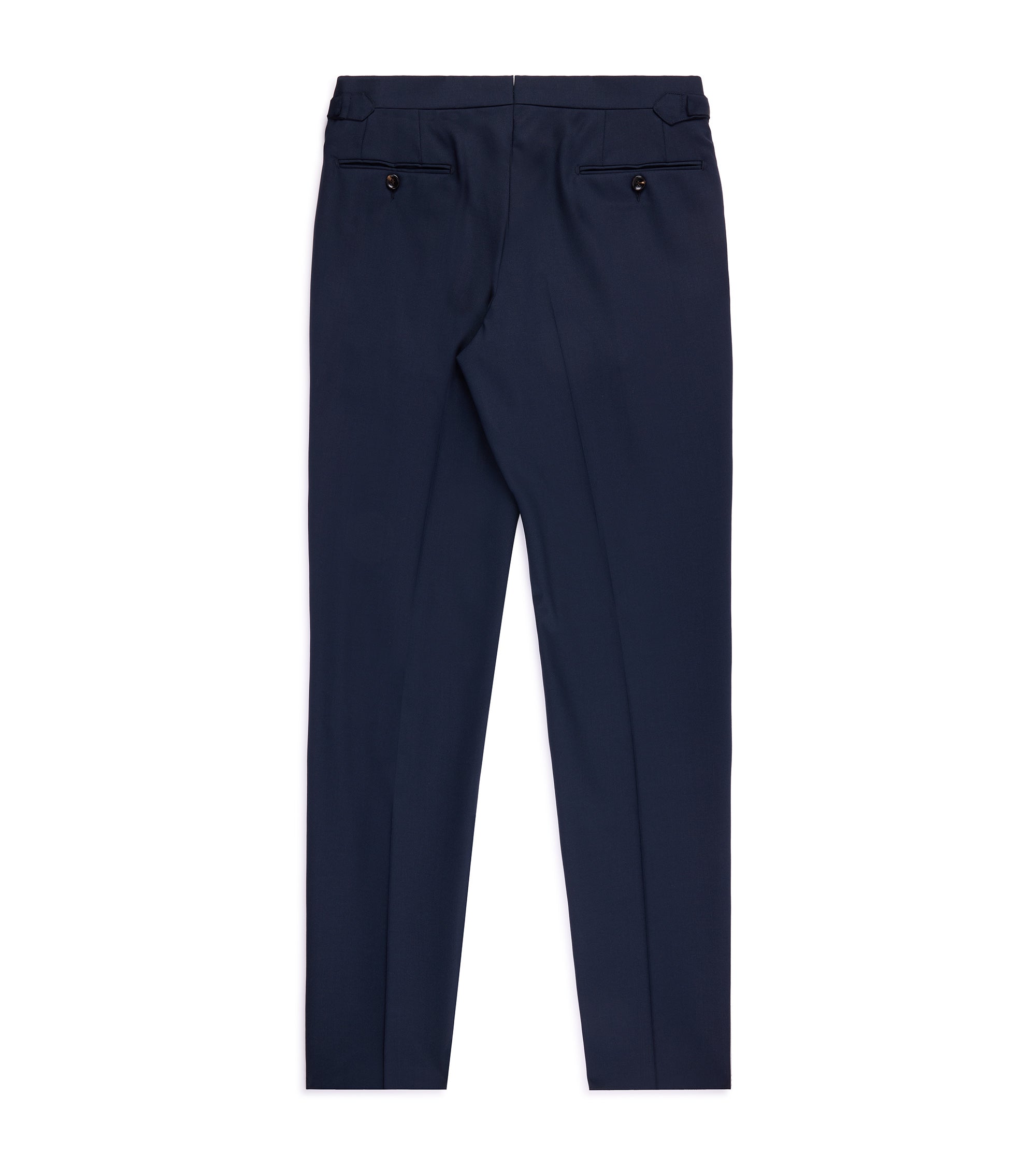 Trunk Walbrook High Twist Wool Suit Trousers: Navy