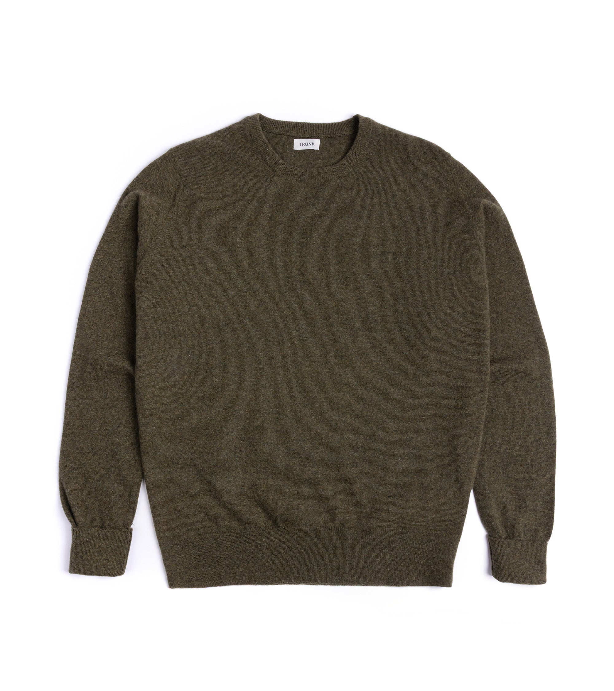 Trunk Walden Geelong Crew Neck Sweater: Olive Green