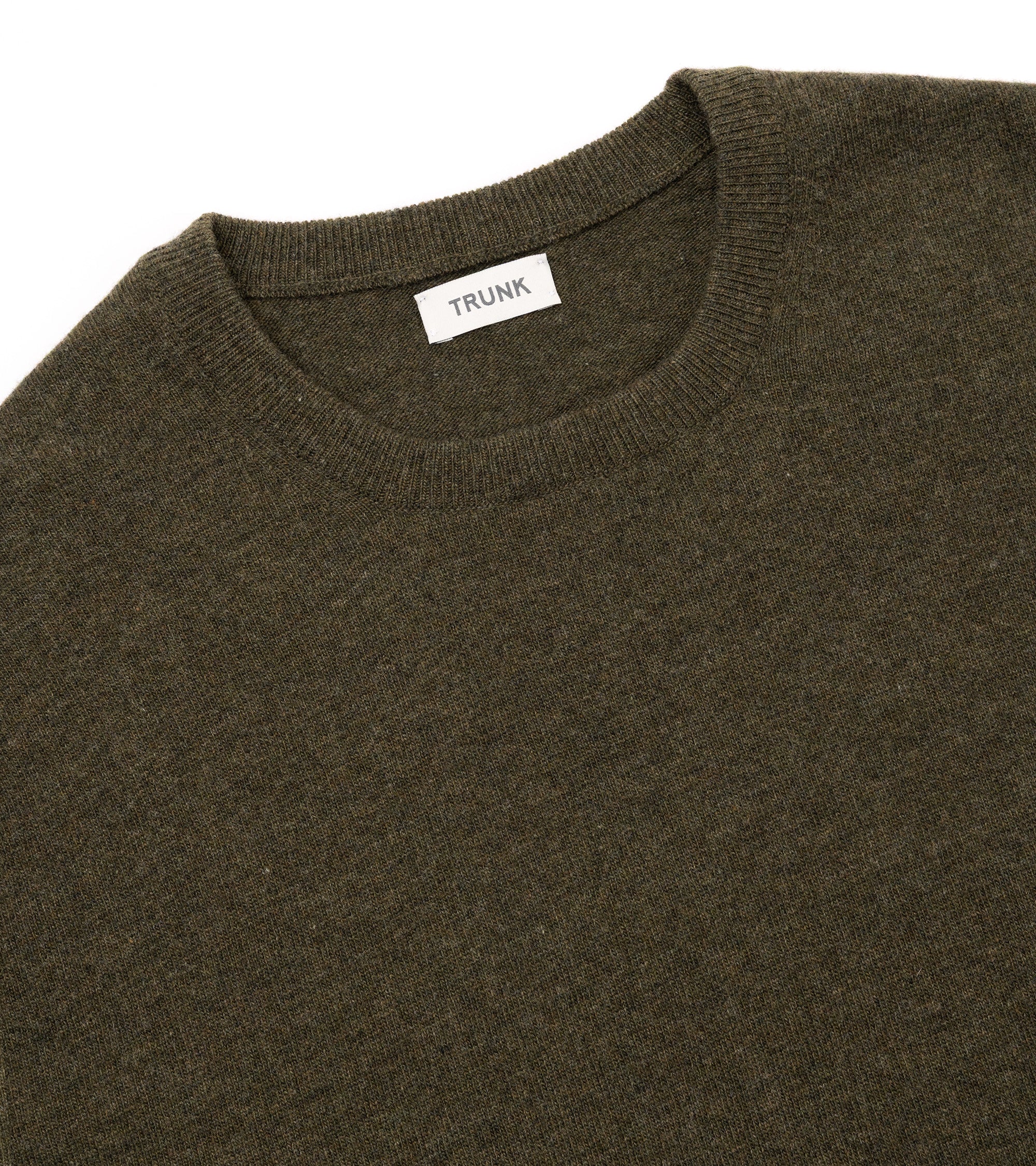 Trunk Walden Geelong Crew Neck Sweater: Olive Green