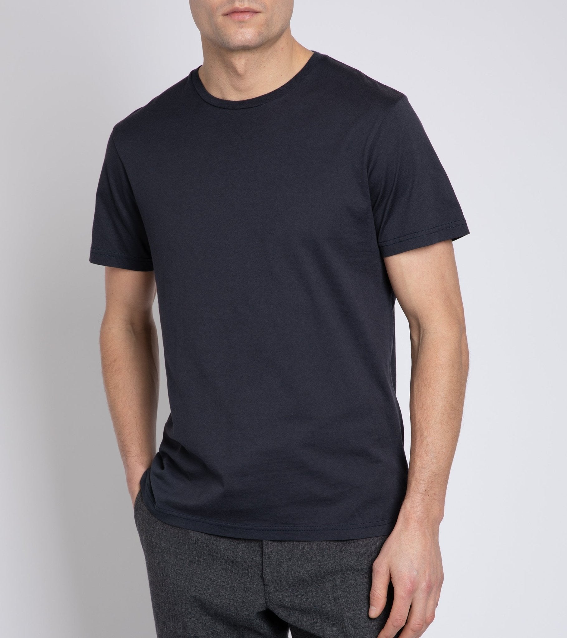 Trunk York Short Sleeve T-Shirt: Navy - Trunk Clothiers