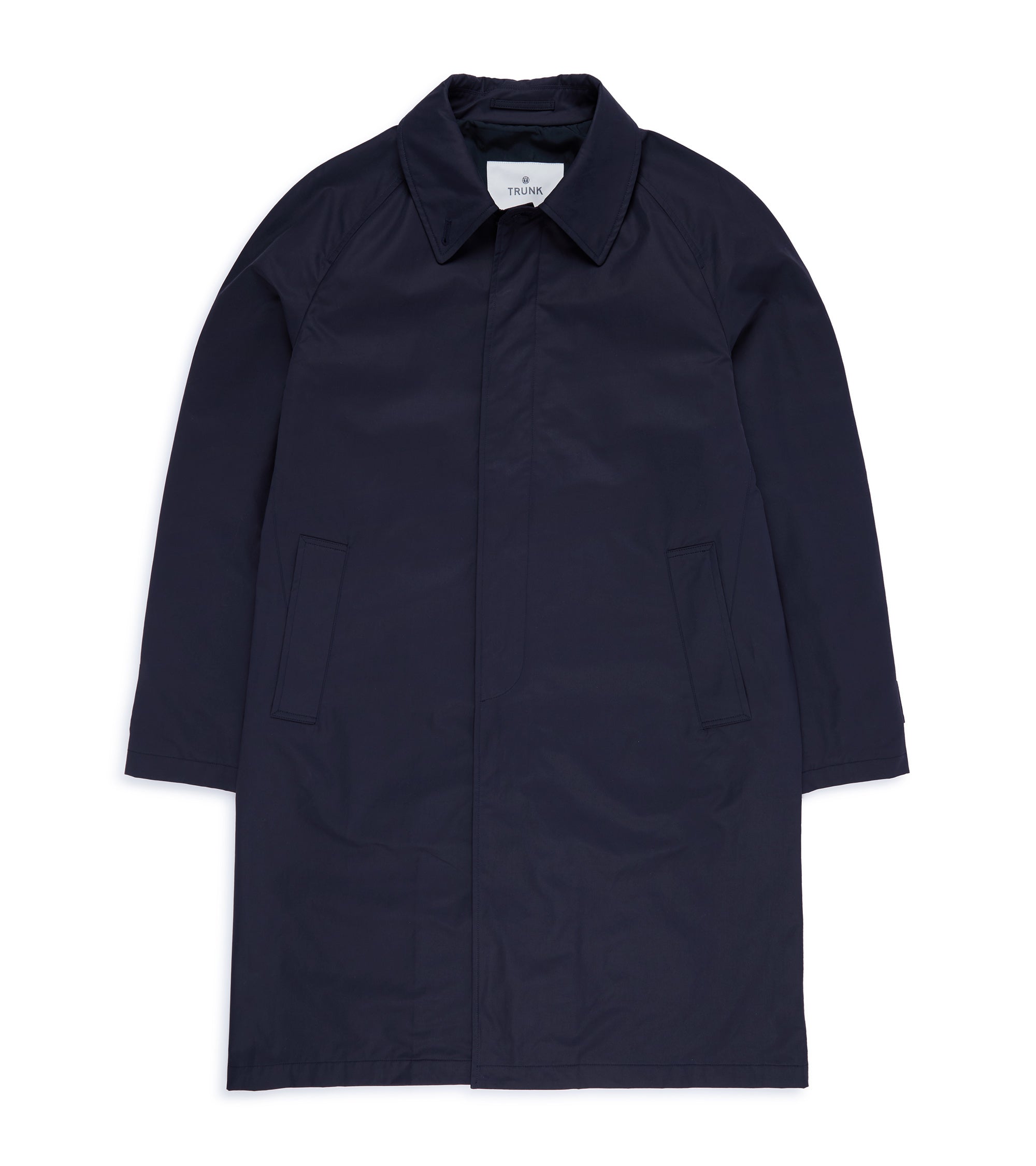 Trunk Harding Cotton Blend Raincoat: Navy