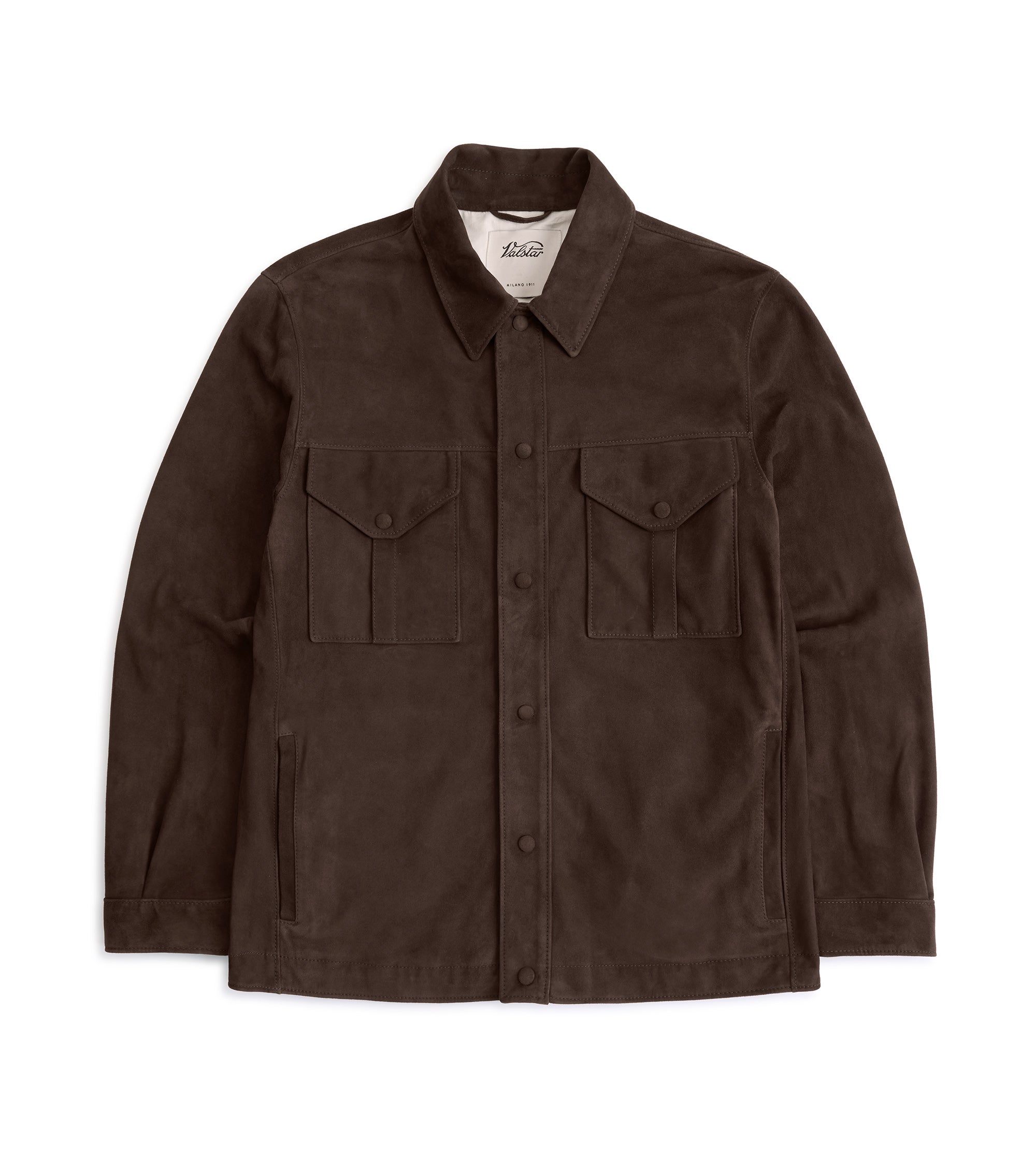 Valstar Blackley Suede Overshirt: Caffè