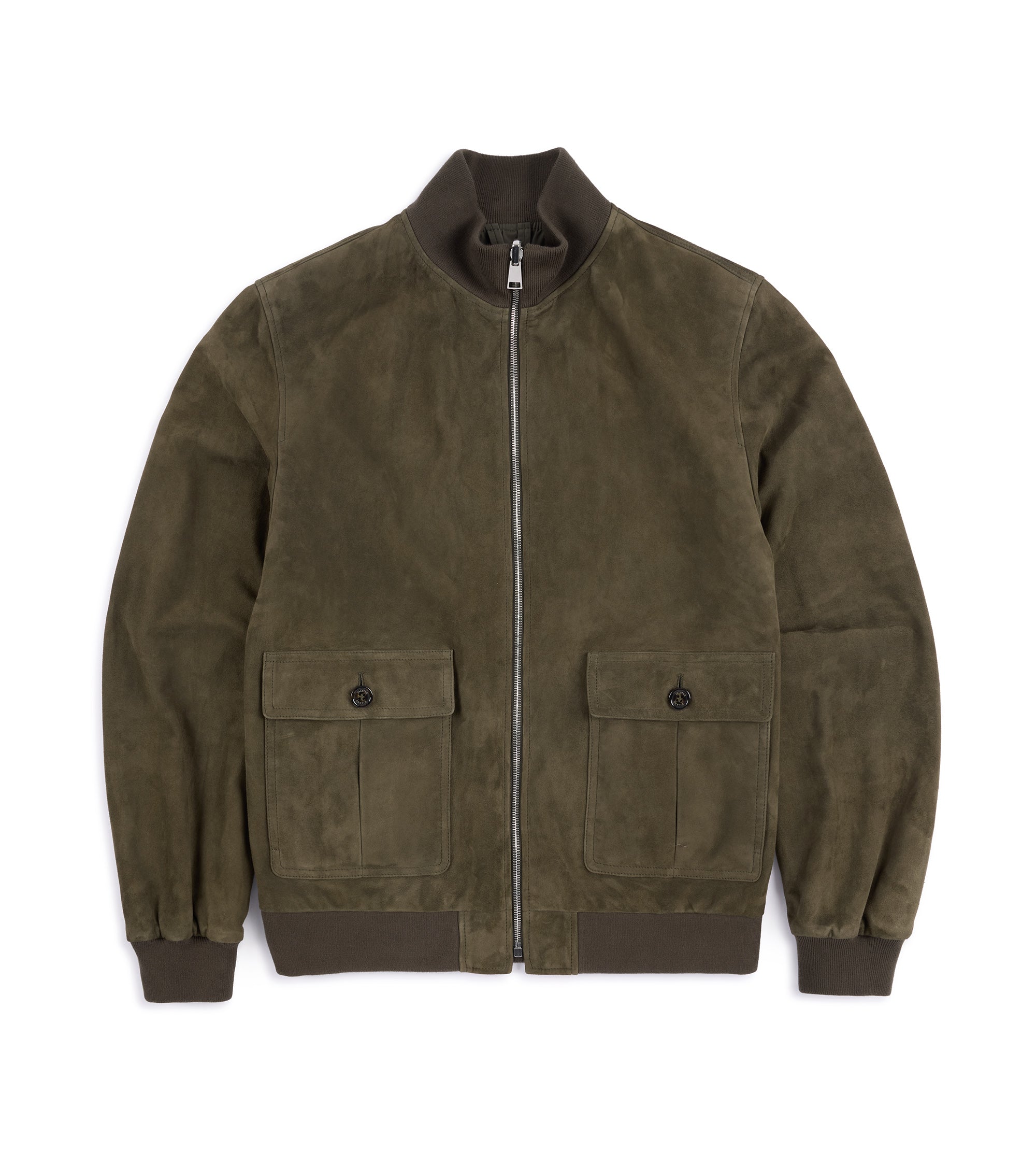 Valstar for Trunk Valstarino Reversible Suede Jacket: Moss